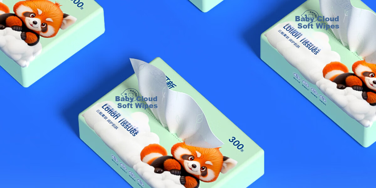 Ankexin Baby Moisturizing Cream Facial Tissue Cloud Soft 3-Ply 100 Sheets 5 Packs 44