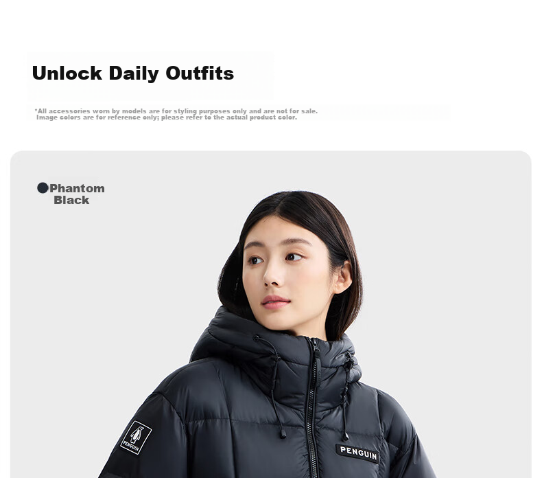 Penguin Camel Collaboration "Thermal" Unisex Outdoor Thickened Hooded Down Jacket M34CR07725 29