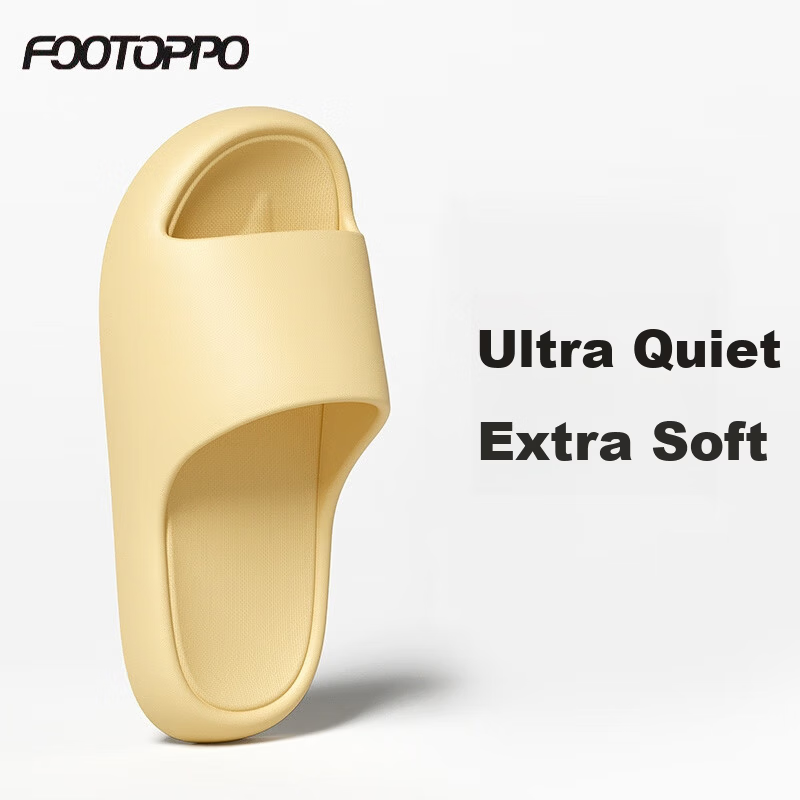 FOOTOPPO EVA Minimalist Summer Slippers for Men and Women Non-Slip Home Bathroom Sandals Comfortable Soft Sole Slippers