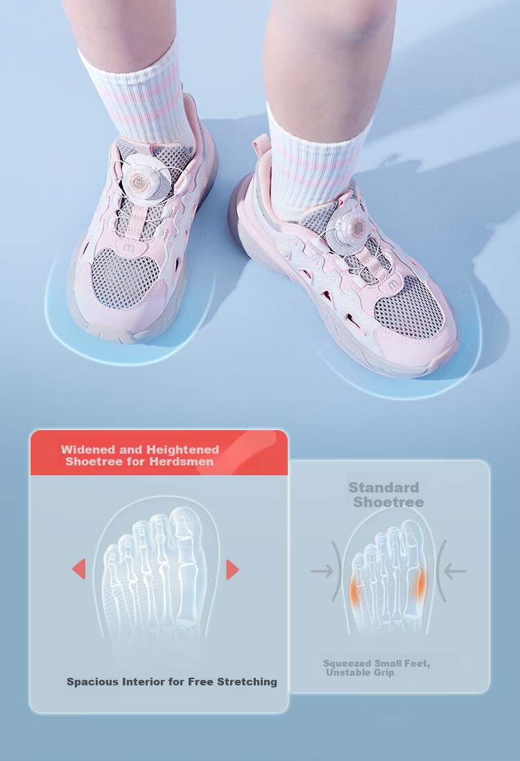 Mutong Kids Sports Shoes Boys Summer 26 Hollow Breathable Running Shoes Lightweight Shock Absorption Casual Shoes Girls Lilac Purple 32 11