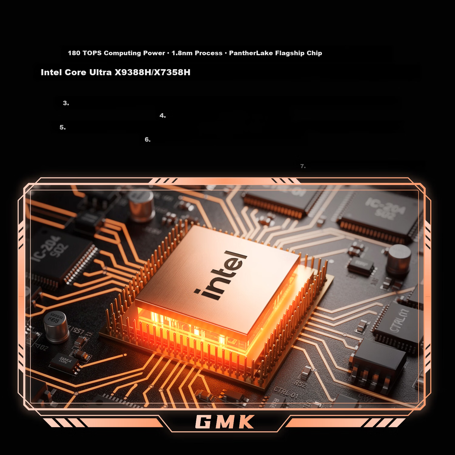 GMK EVO-T2S Core Ultra X7 358H OpenClaw Mini PC Lobster Office Business Gaming (64GB+853GB)