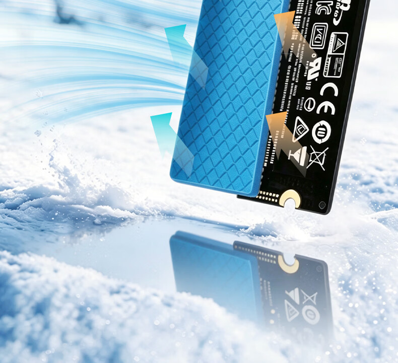ANQULIFE M.2 RGB SSD Heatsink NVMe Aura Sync SSD Cooler Full Aluminum Double-Sided Heat Dissipation High-Efficiency Cooling AQ-E105 8