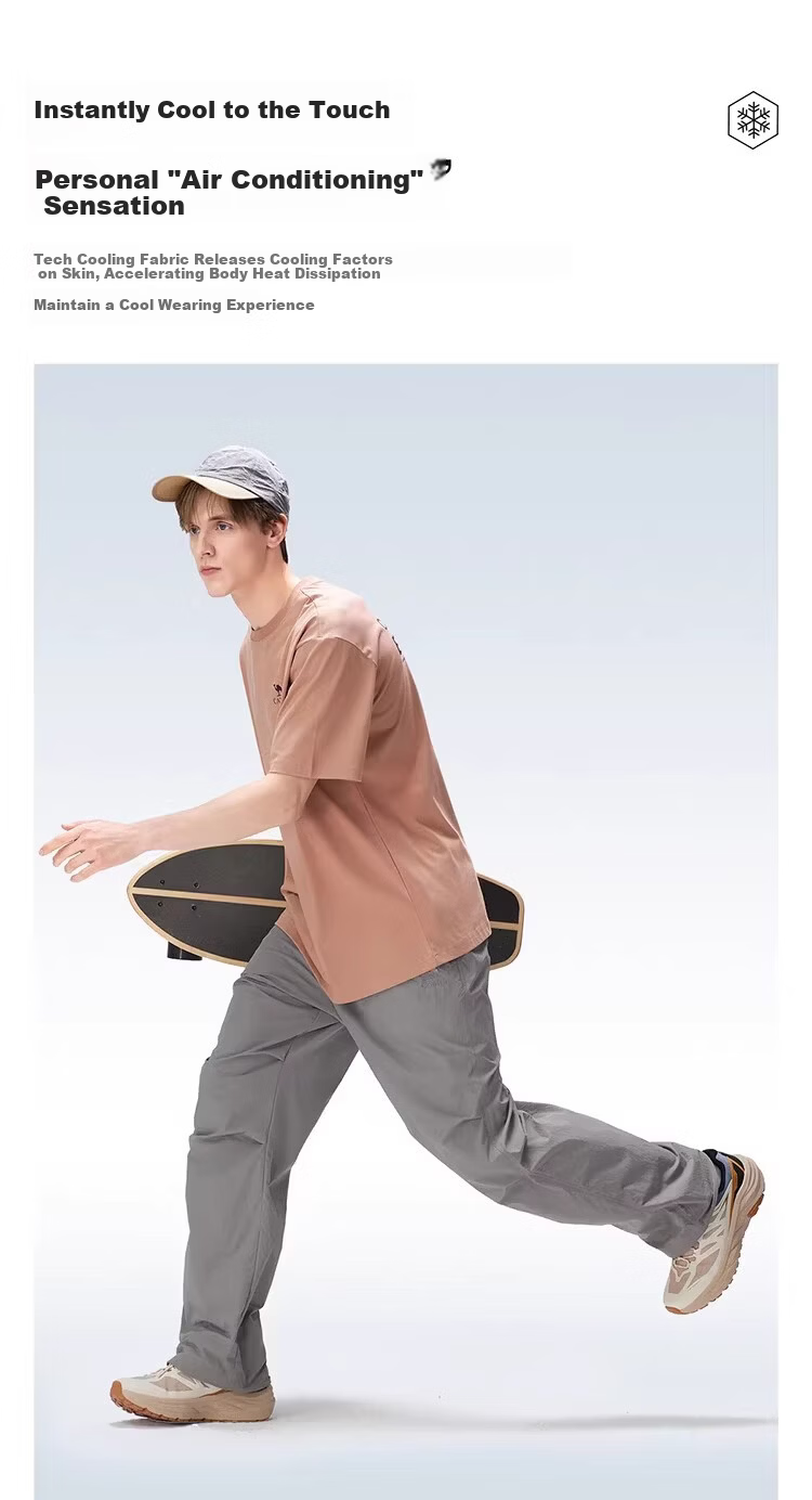 CAMEL [Wang Junkai's Choice] Outdoor Quick-Dry Pants, Spring And Summer Cool Breathable Sun Protection Wide-Leg Trousers, Hiking Paratrooper Pants 7