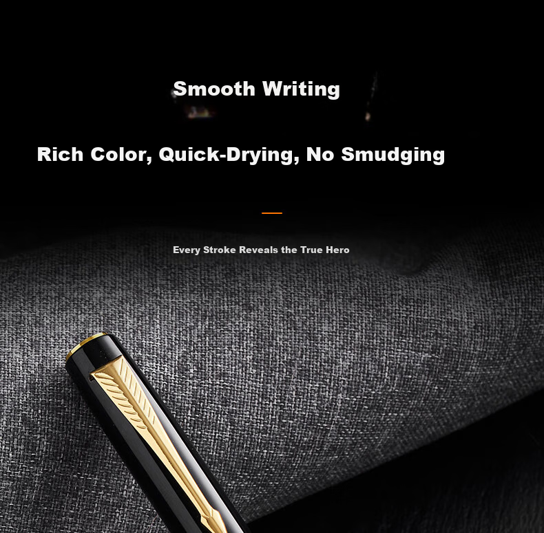 HERO Fountain Pen Gift Box 7077 Black Fine Nib Chess Black Student Stylish Birthday Ink Pen F Nib 4