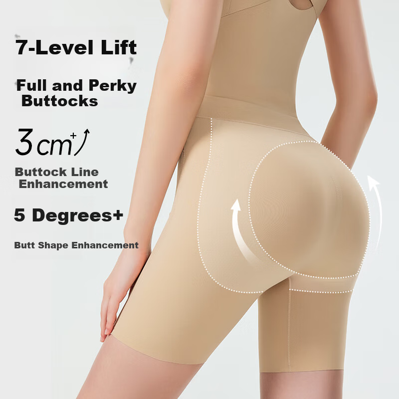 GRACEWELL Women's One-Piece Shapewear Body Shaper Tummy Control Butt Lifting Back Closure Wireless Seamless Slimming Bodysuit Nude M