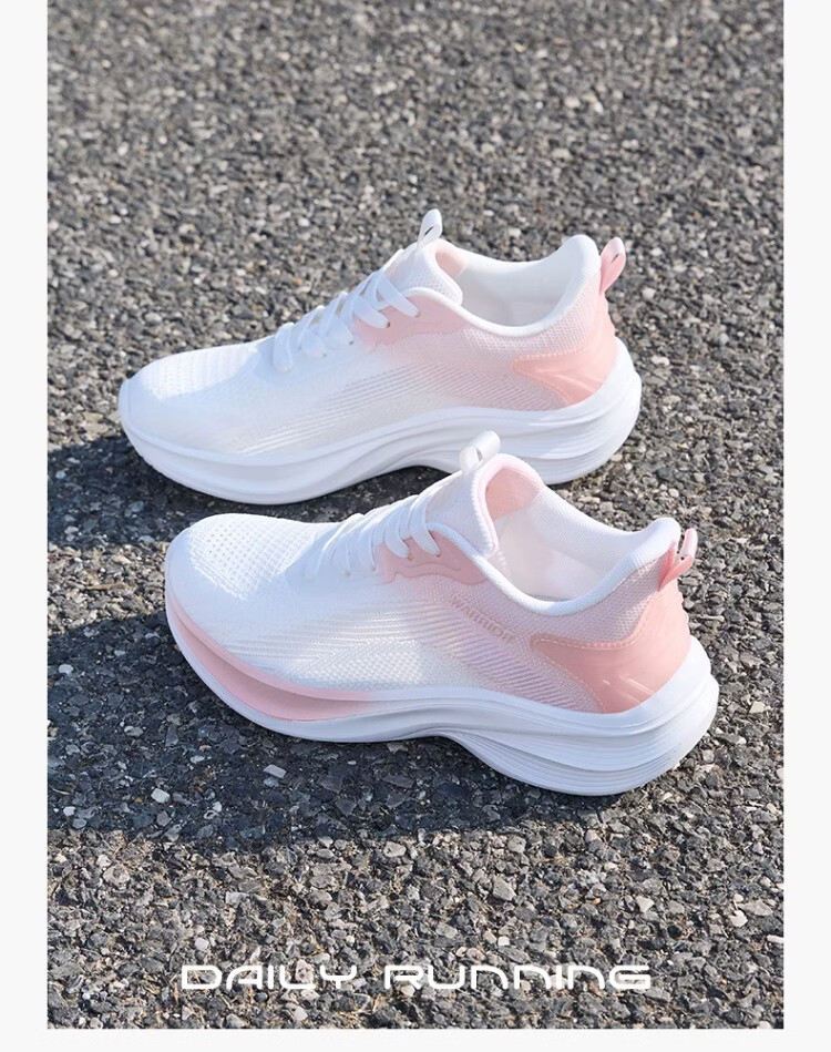 Warrior Women's Sports Shoes 2026 Summer New Soft Sole Breathable Mesh Lightweight Running Shoes 5401 White Size 38 17