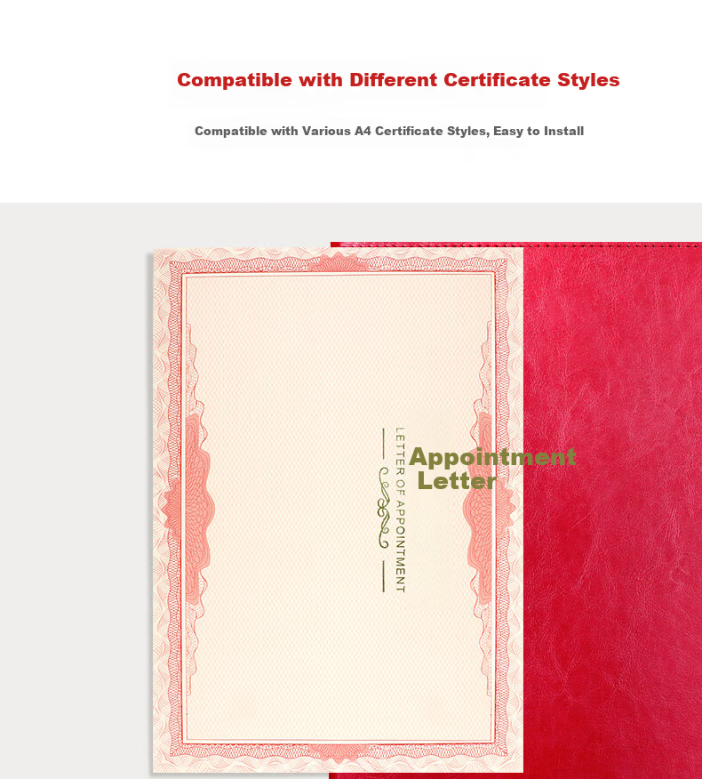 Befon 12K Appointment Letter Inner Pages A4 Size Core Paper for Parent Committee Appointment Letter Class Committee Cadre Appointment Letter Award Certificate Customizable Honor Certificate Inner Page 3