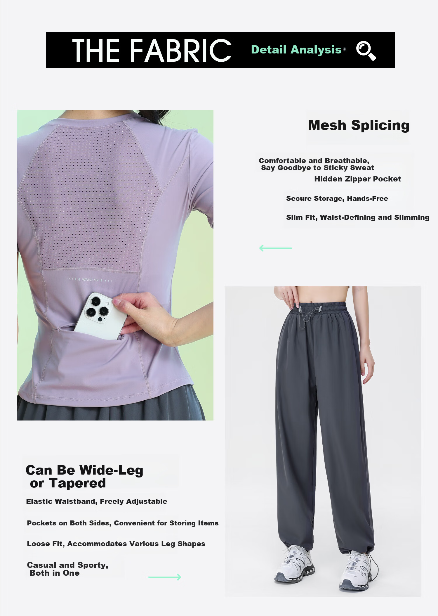 Baisirong Easy-Care Premium Yoga Set for Women Quick-Dry Fitness Apparel Professional Tennis Running Sportswear Plus Size Training Outfit 2