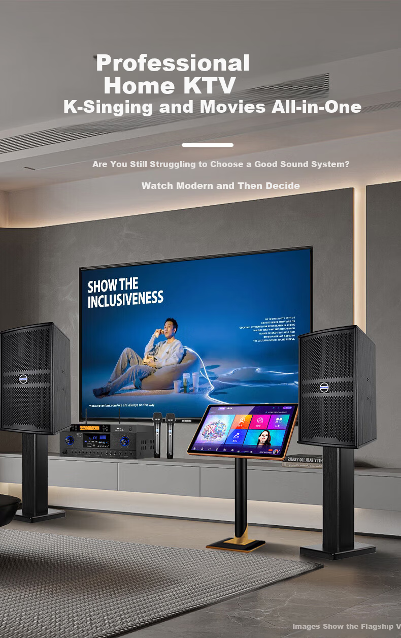 HYUNDAI HY10S Home KTV Sound System Full Set Singing Equipment Three-Way Home Theater Karaoke System 1