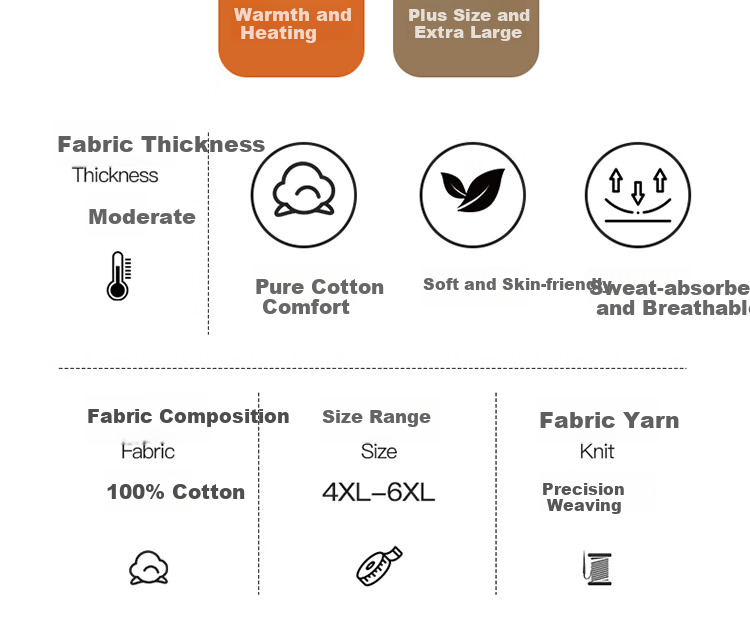 LangSha [Fall New Arrival] Plus Size Men's Thermal Underwear, Pure Cotton Autumn And Winter Long Johns, Thin Warm Base Layer Pants 2