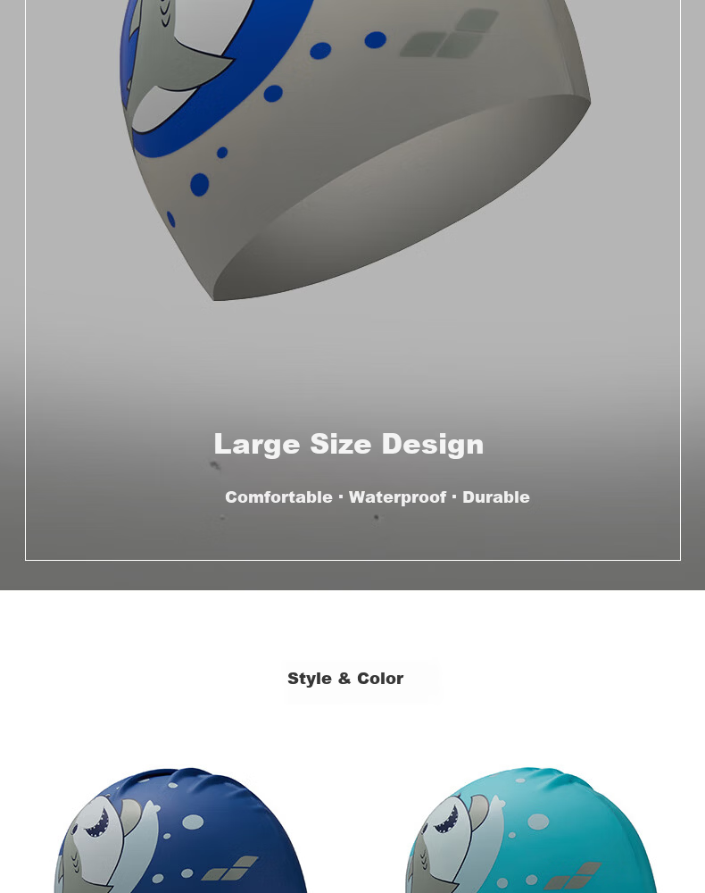 Arena Silicone Swim Cap High Elasticity Comfortable Ear Protection Waterproof Cute Printed Unisex Professional Training Swimming Cap 5
