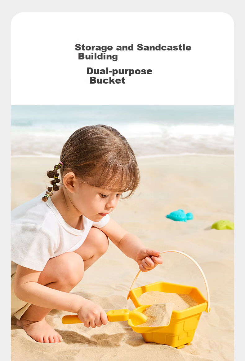 Babycare & BCTOYS Beach Toy Set Sand Shovel Water Play Tools for Kids Ages 3-6 Boys and Girls Birthday Gift - 9 Pieces 12