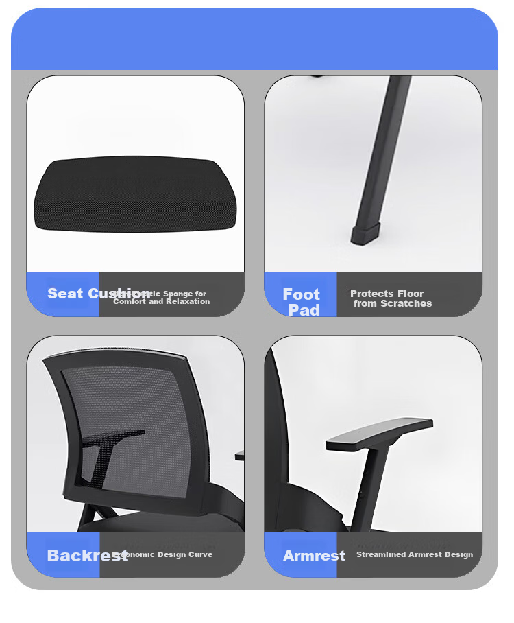 Yupin Office Chair Lumbar Support Cushion Foldable Backrest Pad for Office Workers Seat Cushion HK5228 Pink 9