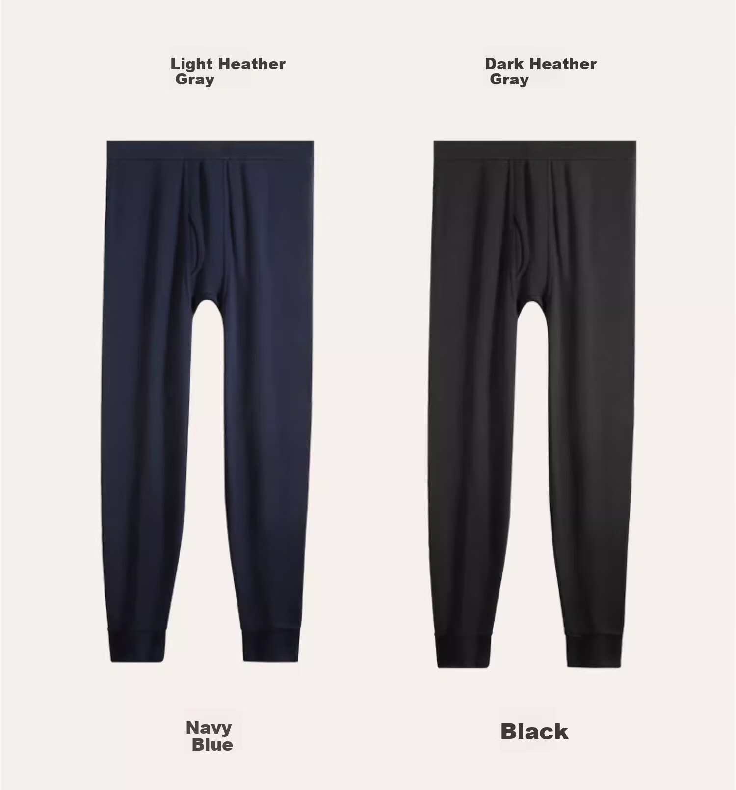 Me feeling Men's Plus Size Loose Cotton Thermal Antibacterial Warm Long Johns Autumn Winter 13