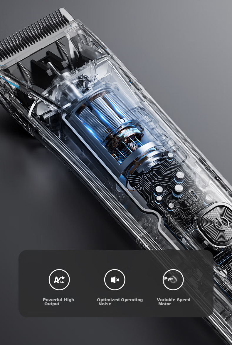 Qiman Professional Hair Clipper Electric Hair Trimmer Upgraded 2-Speed Power Men's Home Barber Haircut Tool 20
