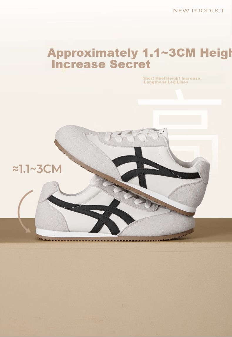 La Chapelle Women's German Training Shoes Casual Sport Simple Thick Sole Height Increasing Sneakers 6625 Yellow Black Size 37 4
