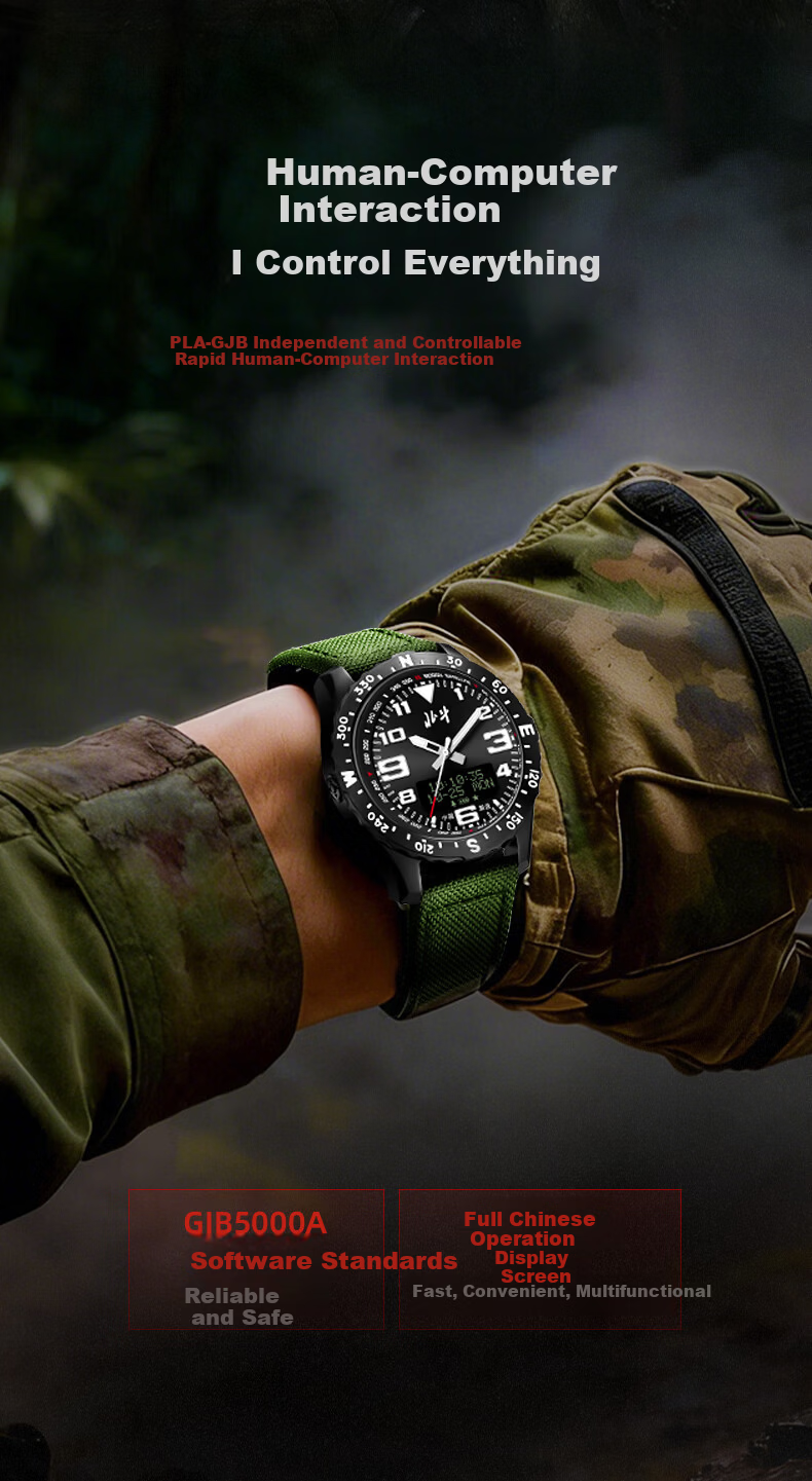Beidou Watch Warrior 2 Satellite Time Positioning Altimeter Temperature Compass Multifunction Outdoor Analog Men's Watch 5