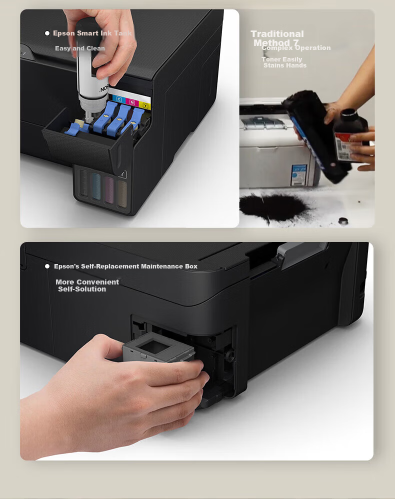 EPSON L3558 A4 Color Ink Tank Printer Multifunction All-in-One Wireless WIFI Home Office Printing Copying Scanning 5