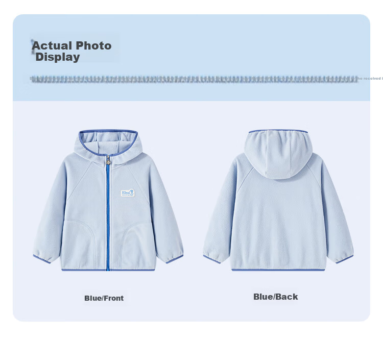 Disney Fleece Jacket for Boys and Girls 2026 Spring New Children's Hooded Cardigan for Older Kids 3
