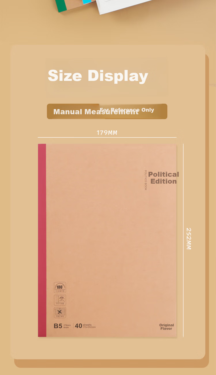 M&G B5 Chinese Language Subject Notebook 40 Pages Student Exercise Book Error Correction Wireless Binding Soft Copy MPYJPK94 4-Pack 7