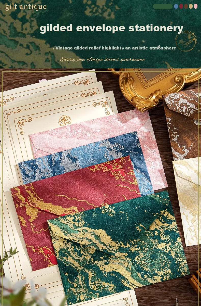 Mingyu Line Art Puppy Envelope Stationery Set Cartoon Greeting Cards for Girlfriend Couples Love Letters High-Quality Handwritten Letters Cute Exquisite Birthday Gifts Kraft Paper Style *4 1