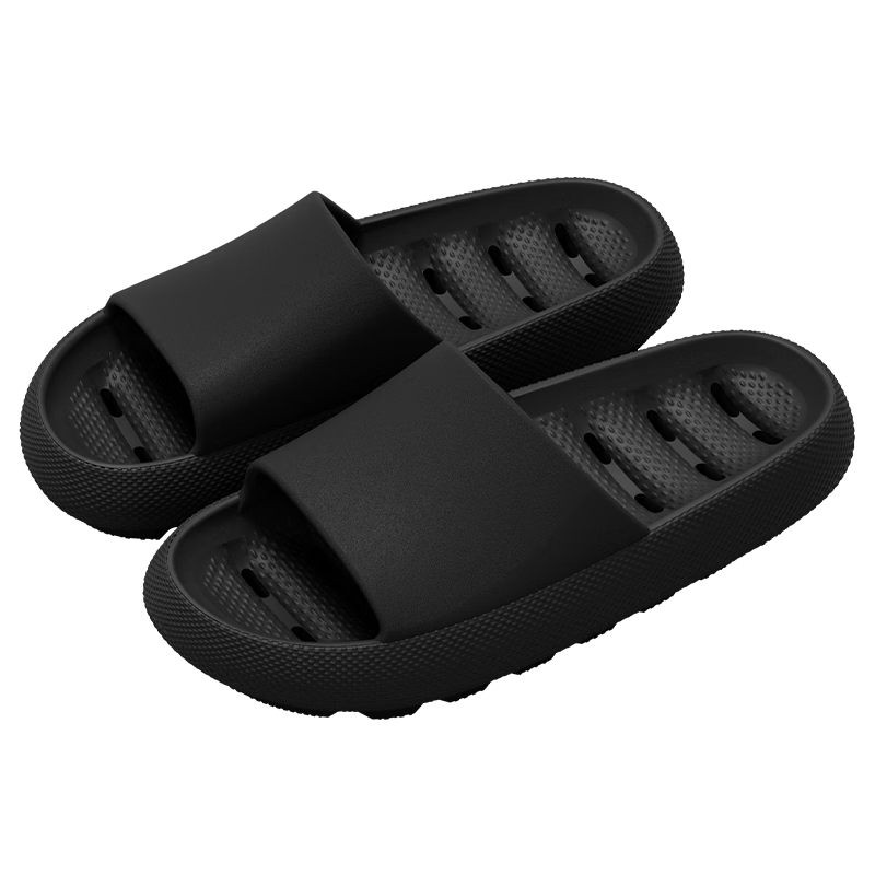 Grace Antibacterial Bathroom Slippers for Men Summer Indoor Home Non-Slip Odor-Resistant Shower Thick Sole Quick-Dry Drainage Sandals