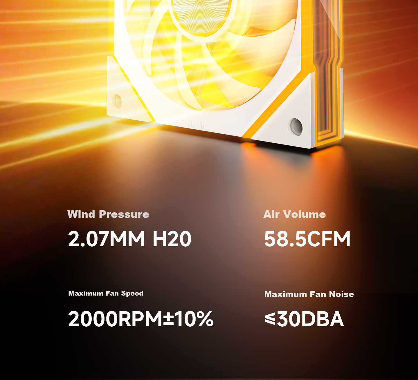 JEYI PC Case Building Block Fan ARGB Motherboard Sync PWM Temperature Control Noise Reduction Anti-Vibration Feet Infinite Lighting Effects Silent Cooling Computer Case Cooler 6