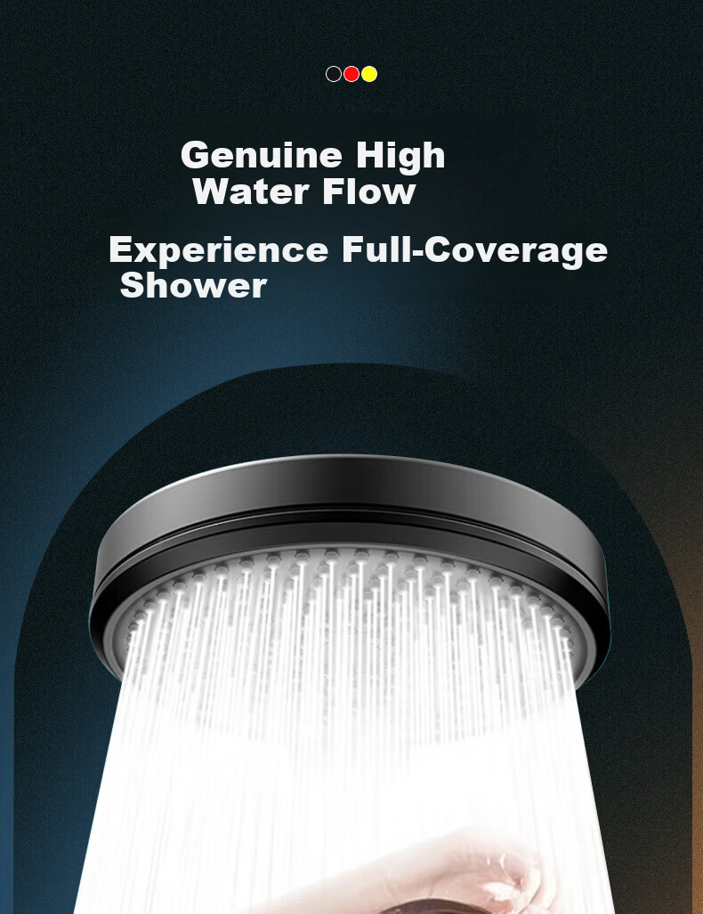 HOMK German Shower Head Bathroom Shower Head High Pressure Single Head Shower Sprayer 8
