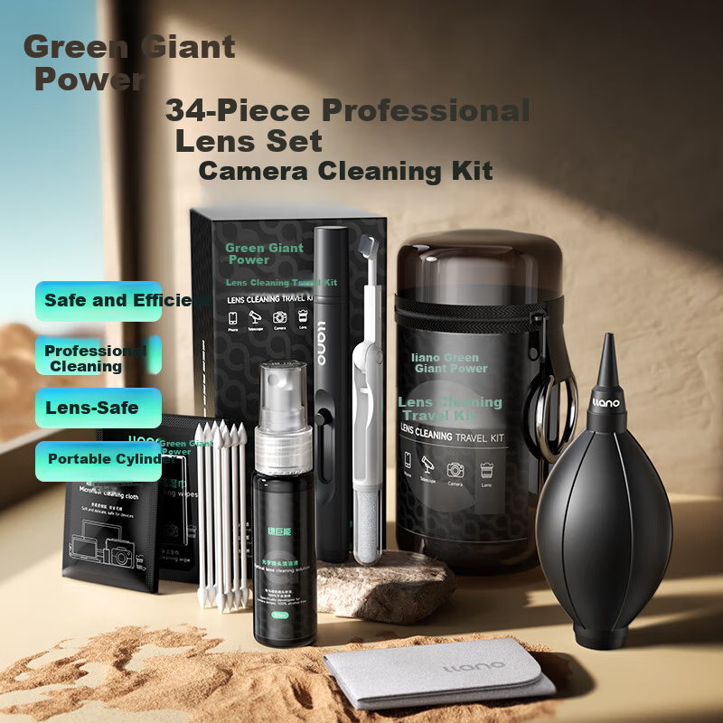 Llano Camera Cleaning Kit Lens DSLR Optical Screen Cleaning Tool for Canon Nikon Sony Fuji Mirrorless DJI Action Camera Mobile Phone Computer Projector