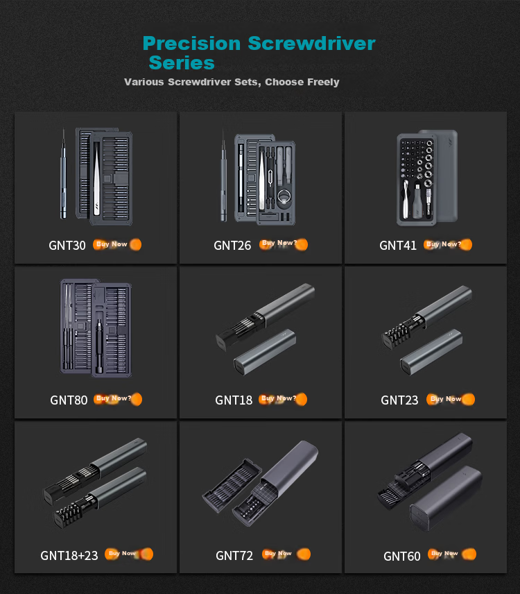 Jimmy Home S2 Ultra-Hard Precision Screwdriver Set Flathead Clock Computer Disassembly Digital Repair Magnetic Screwdriver Set 30 Pieces 2