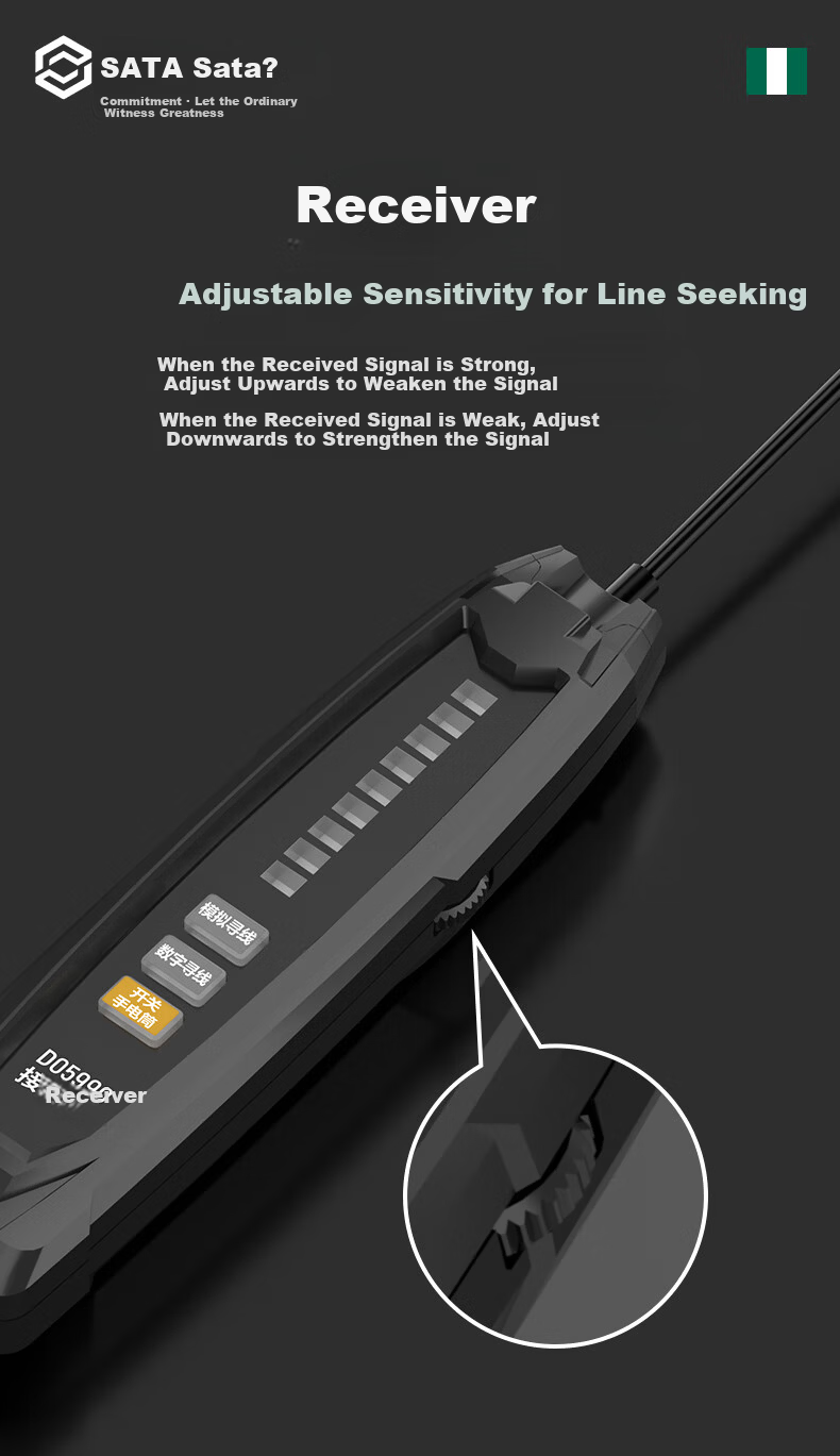 SATA Cable Wire Tracker Breakpoint Short Circuit Detector Multifunctional High Power Lithium Battery Charging Line Tester D05990 10