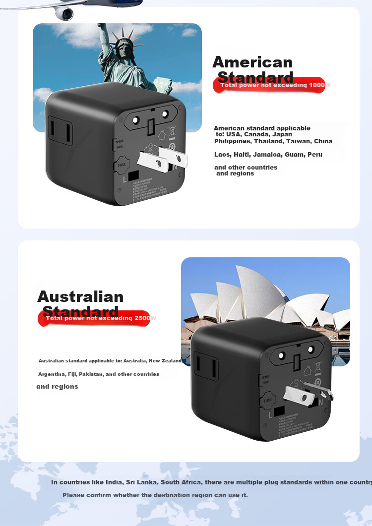 Lenovo PD35W Fast Charging Universal Travel Adapter Multi-Functional Socket for Global Use Compatible with Hong Kong, Macau, Japan, Korea, Europe, UK, US, and Australia Standards 10