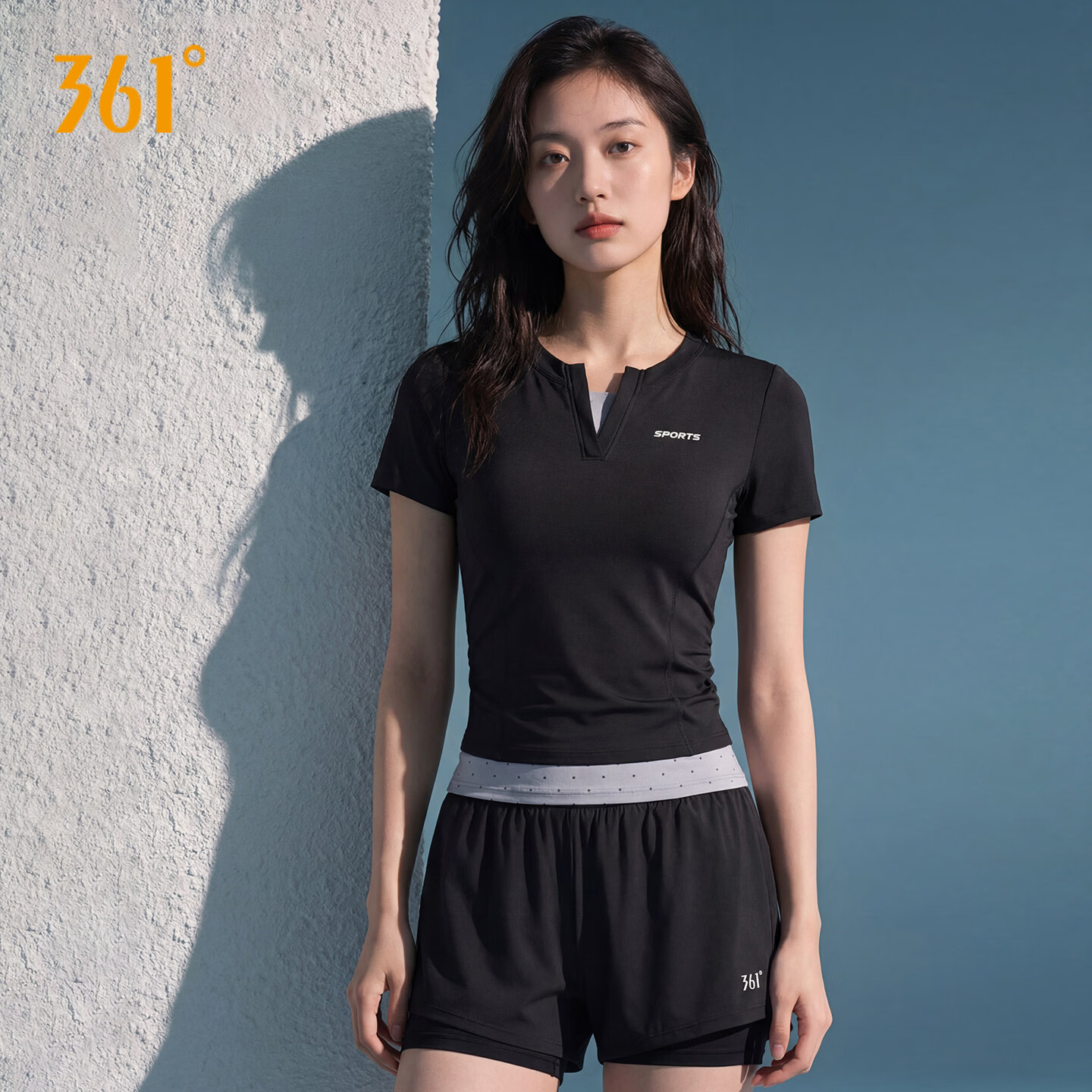 361° Women's Two-Piece Short Sleeve Tankini Swimsuit, High-Waist Slimming Conservative Plus Size Swimwear for Swimming and Hot Springs