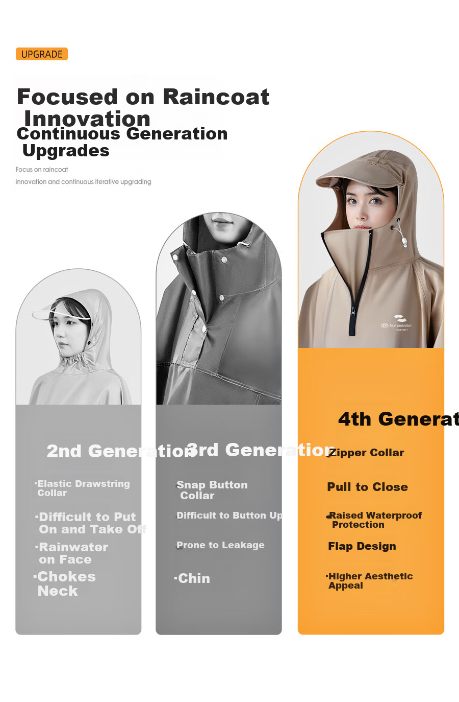 Zhengyu Electric Bicycle Raincoat, Separate Person And Vehicle Design, Full-Body Protection against Heavy Rain, Long-Style One-Piece Suit for Men And Women, Single-Person Enlarged Integrated Rain Poncho with Sleeves 3