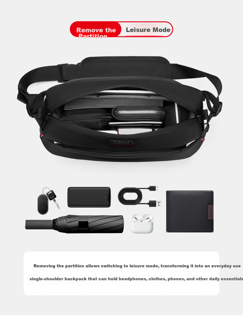CROSSGEAR Chest Bag Single Shoulder Camera Bag for Mirrorless DSLR with Two Lenses Drone Storage Portable Casual Bag 1 8