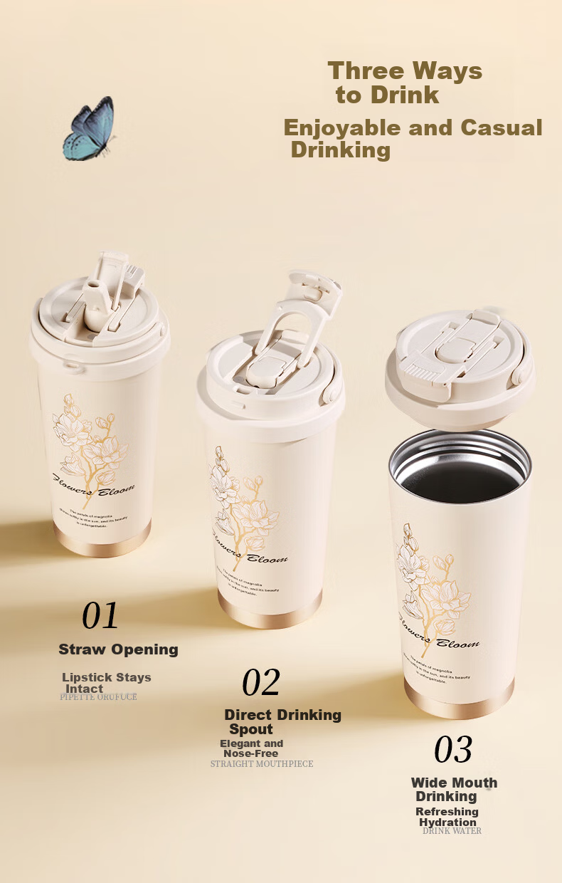 Sidomi Insulated Tumbler for Women High-Value Dual-Drink Coffee Water Cup Female Gift for Girlfriend Birthday Mother's Day Gift for Mom 5