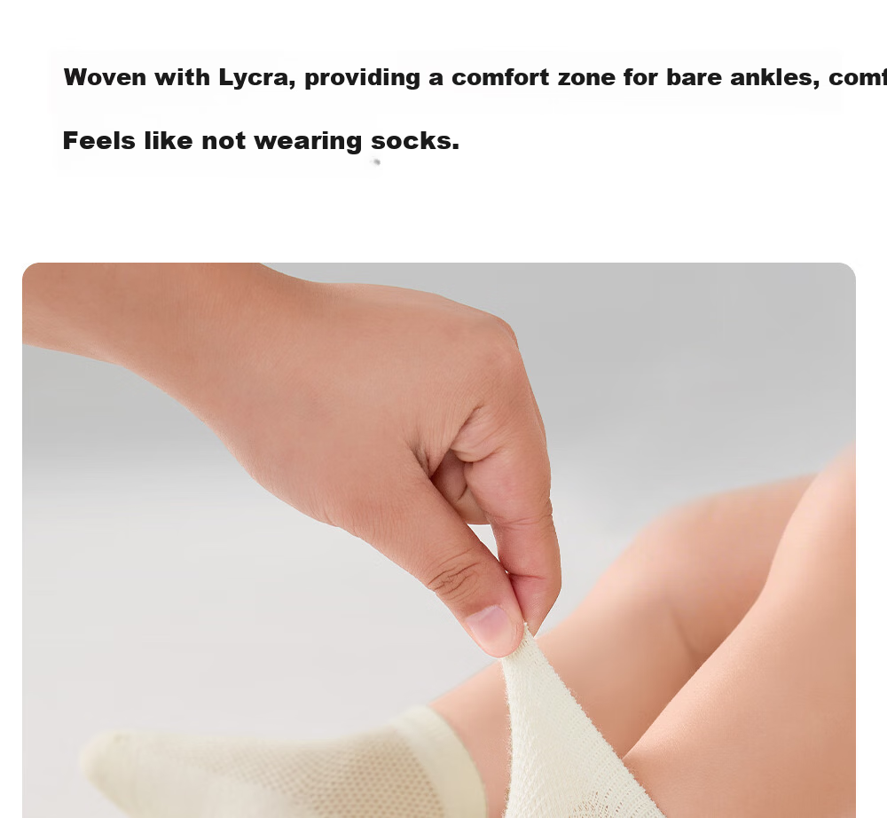Betis Children's Socks 5-7 Years Summer Mesh Breathable Boys and Girls Short Socks Soft High Elastic Comfortable Baby Ankle Socks 11