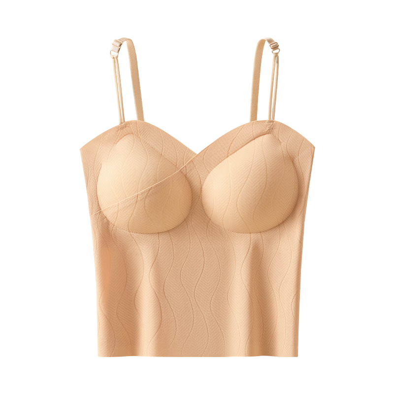 FENTENGCARE 10A Antibacterial + Hyaluronic Acid Ice Silk Summer Women's Camisole Vest Breathable Back Innerwear