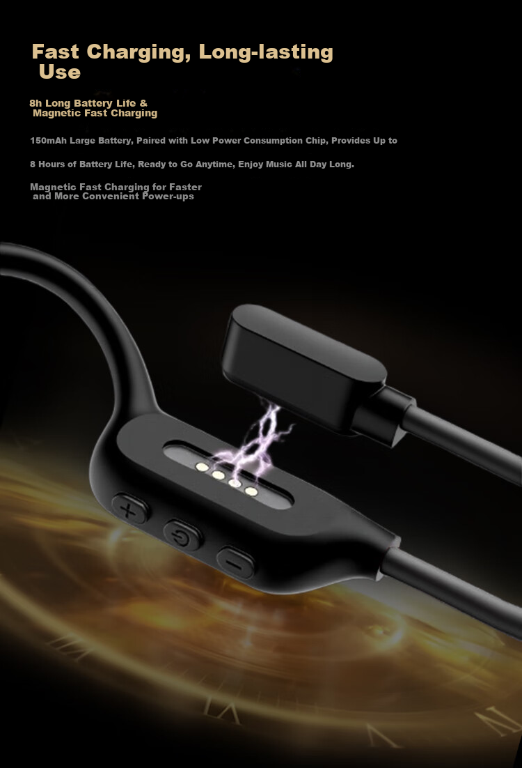 361° True Bone Conduction Bluetooth Earphones Open-Ear Sweatproof Sports Running Cycling Outdoor Long Battery Life YDG02 10