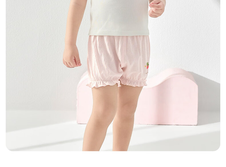 Nido Bear Children's Safety Shorts Girls Summer Thin Modal Underwear Anti-Exposure 2-in-1 Leggings 35