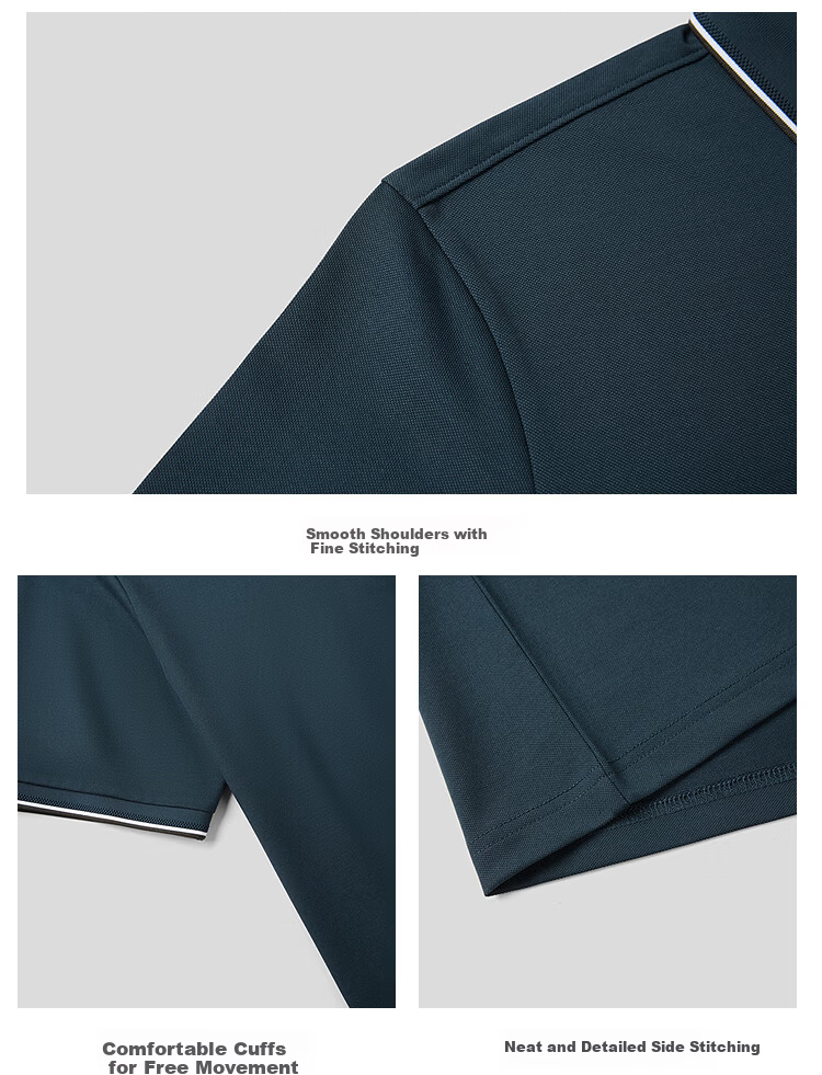 HLA Heilan Home Short Sleeve Polo Shirt 26 Light Business Classic Series Summer Men's Short Sleeve Collared Shirt 10