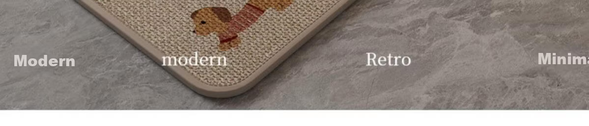 Hakkai Bird Bathroom Non-Slip Absorbent Bath Mat Quick-Dry Toilet Floor Mat Doorway Linen Texture L Pattern 2
