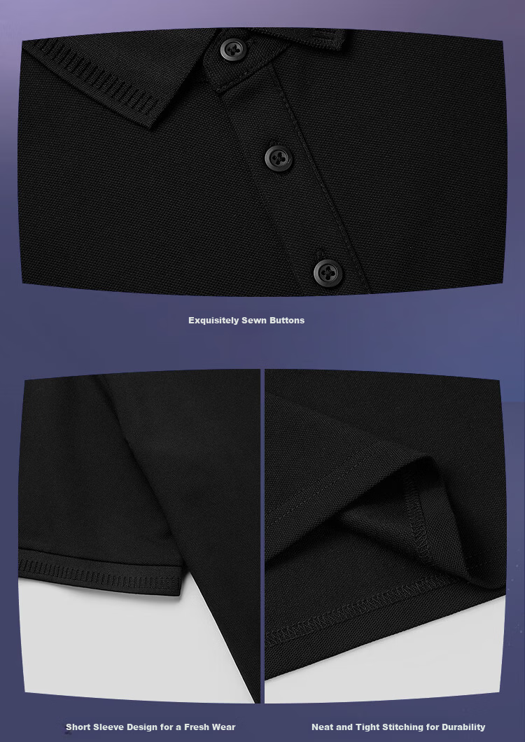 HLA Heilan Home Men's Short Sleeve Polo Shirt 26 Three-Body Collaboration Series Cooling Short Sleeve Summer Shirt 16