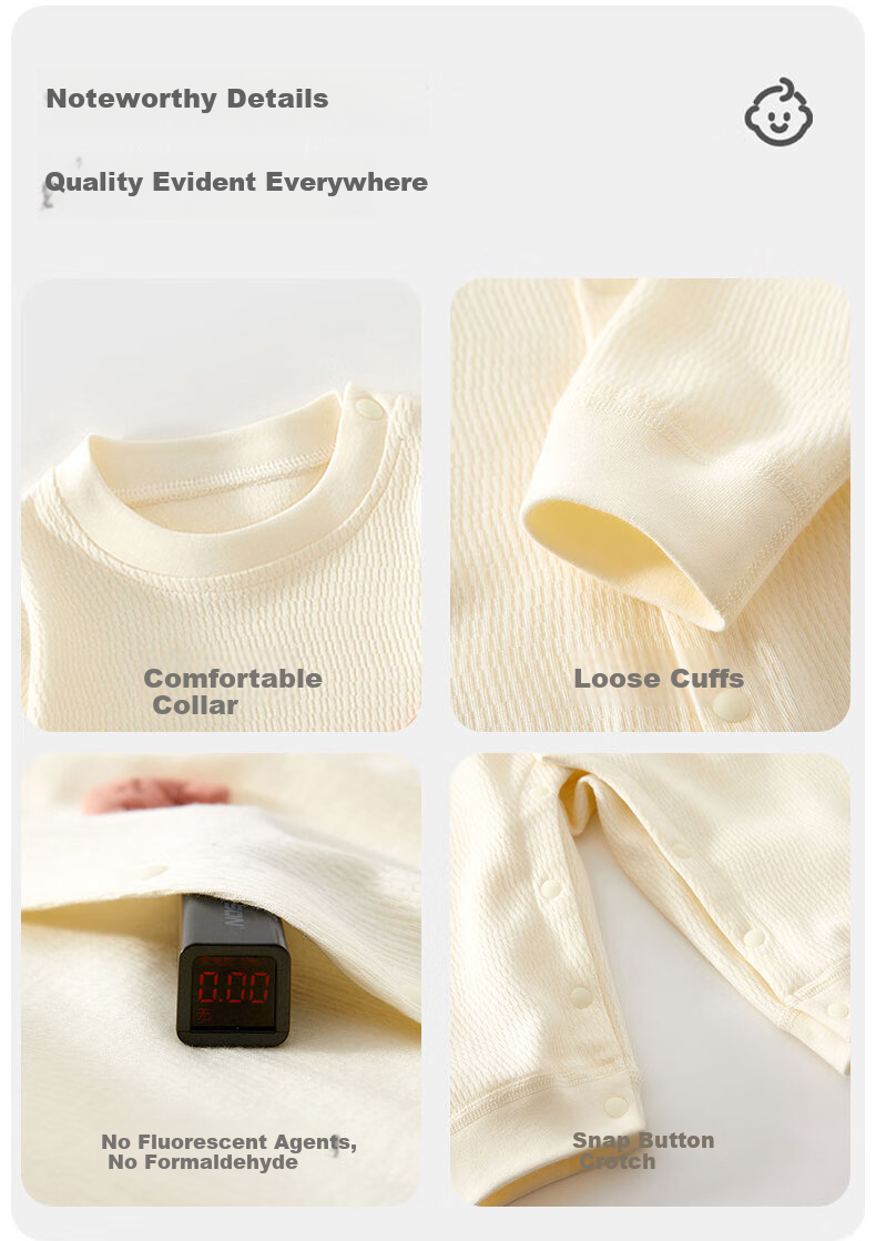Baby Cotton Romper A-Class Autumn Long Sleeve Unisex Infant Bodysuit Open Crotch Jumpsuit 11