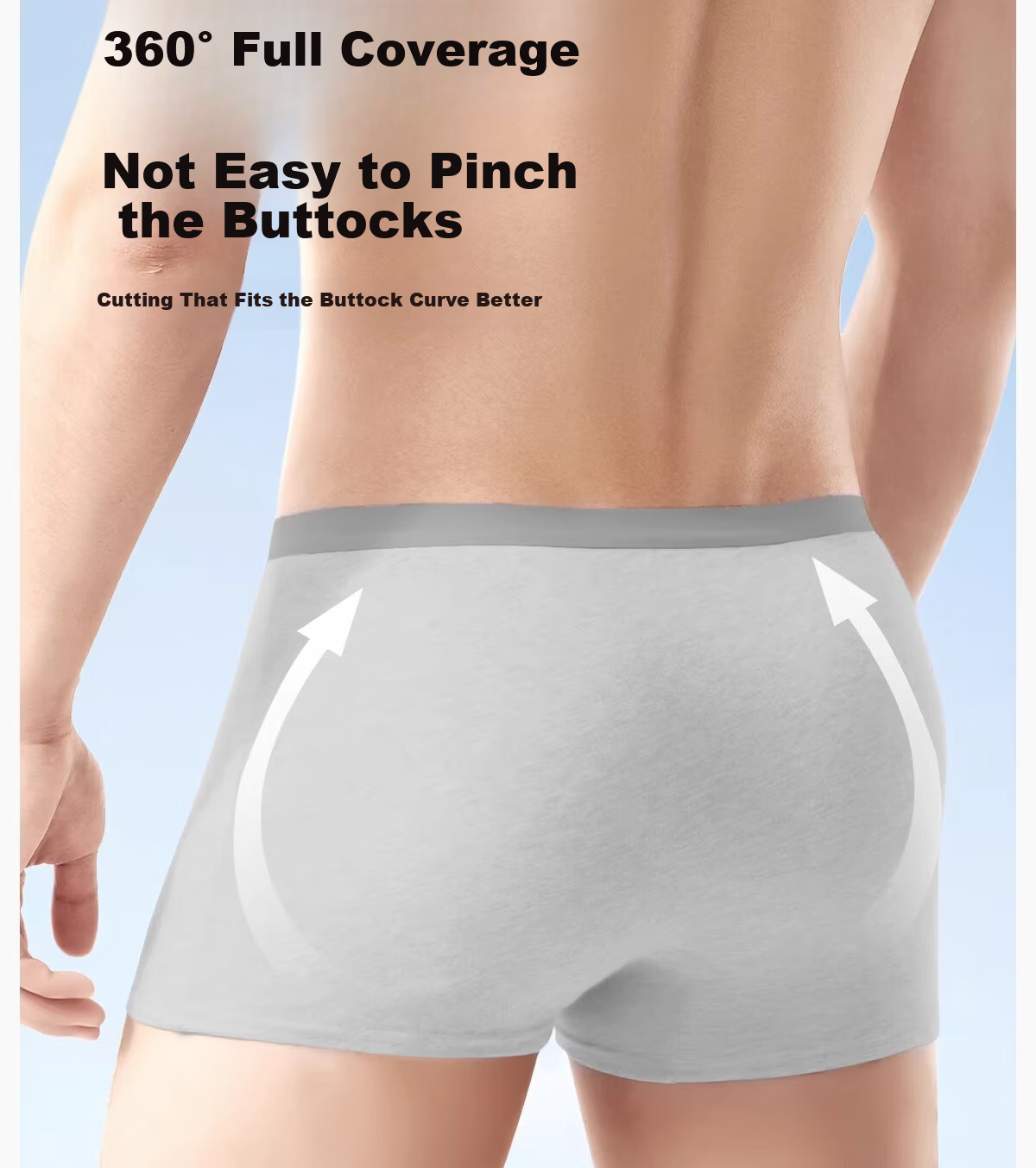 Deanqi Medical Disposable Cotton Boxer Briefs Sterile Individually Packaged Men's Travel Wash-Free Daily Use L 14