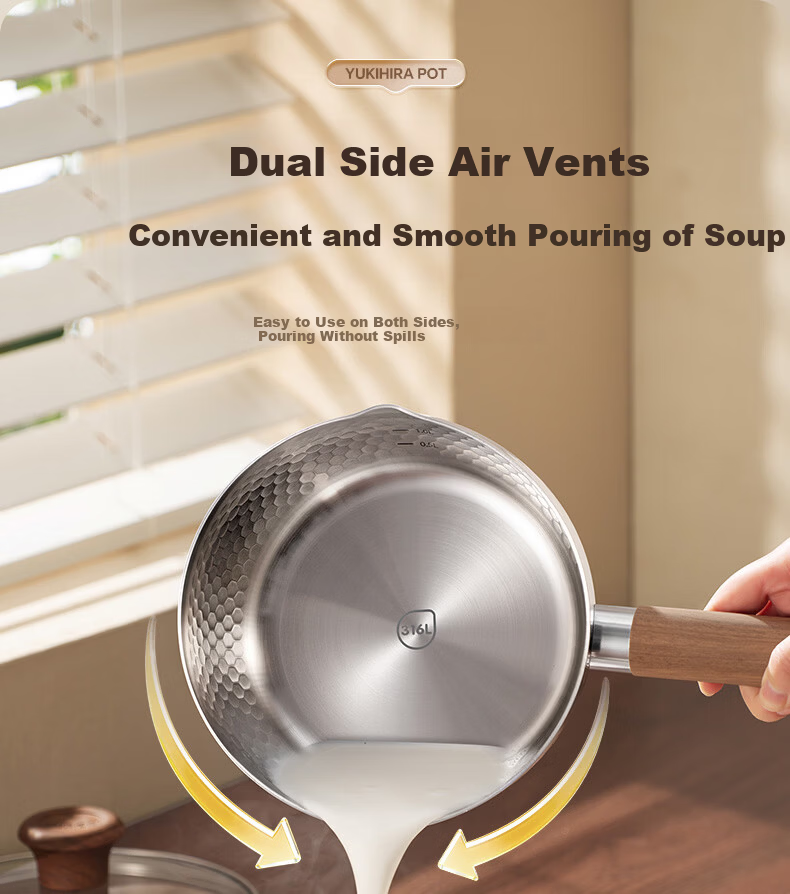 SUPOR Light Enjoy 316L Composite Steel 20cm Snow Pan Small Milk Pot JD Self-operated Stainless Steel Baby Food Pot 17