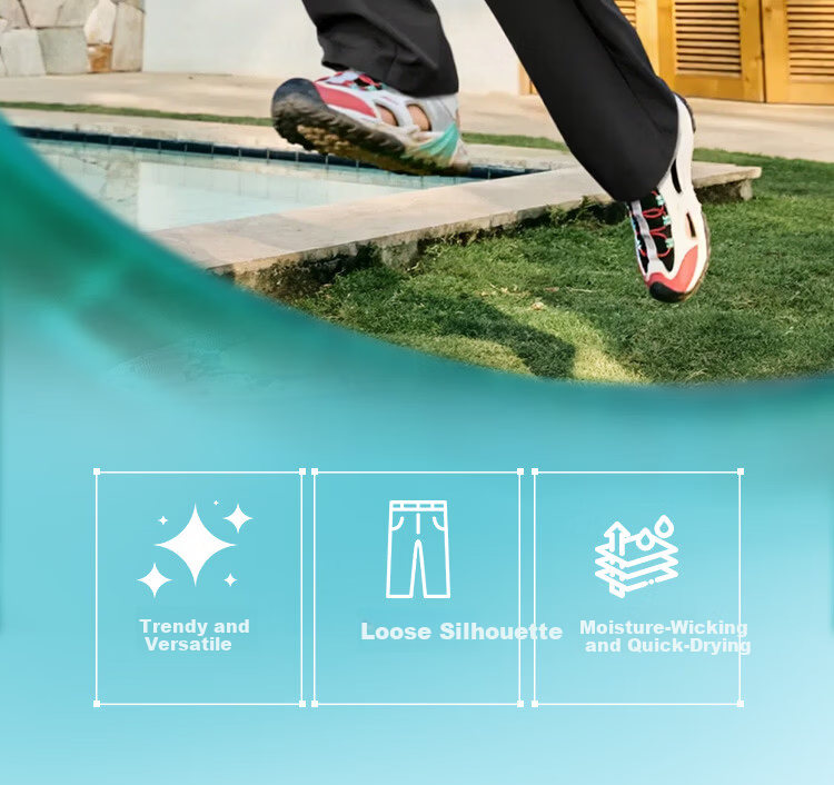 Anta Kids Pants Boys Girls 2026 Summer Outdoor Breathable Loose Cargo Sports Trousers A72626514 3