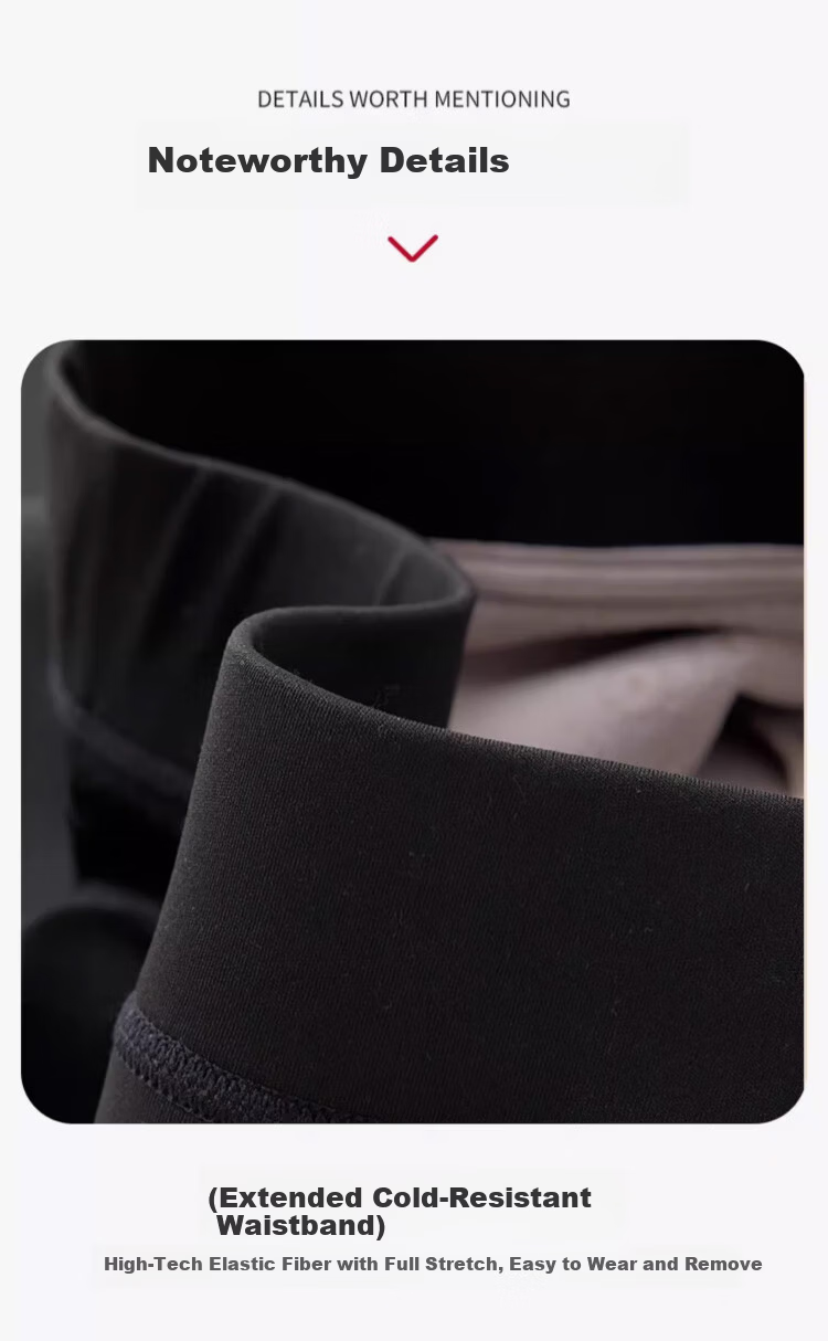 Langsha Men's Sharkskin Pants Autumn Winter Thickened Fleece Warm Antibacterial Plus Size Slim Fit High Waist Motorcycle Base Layer Pants 10
