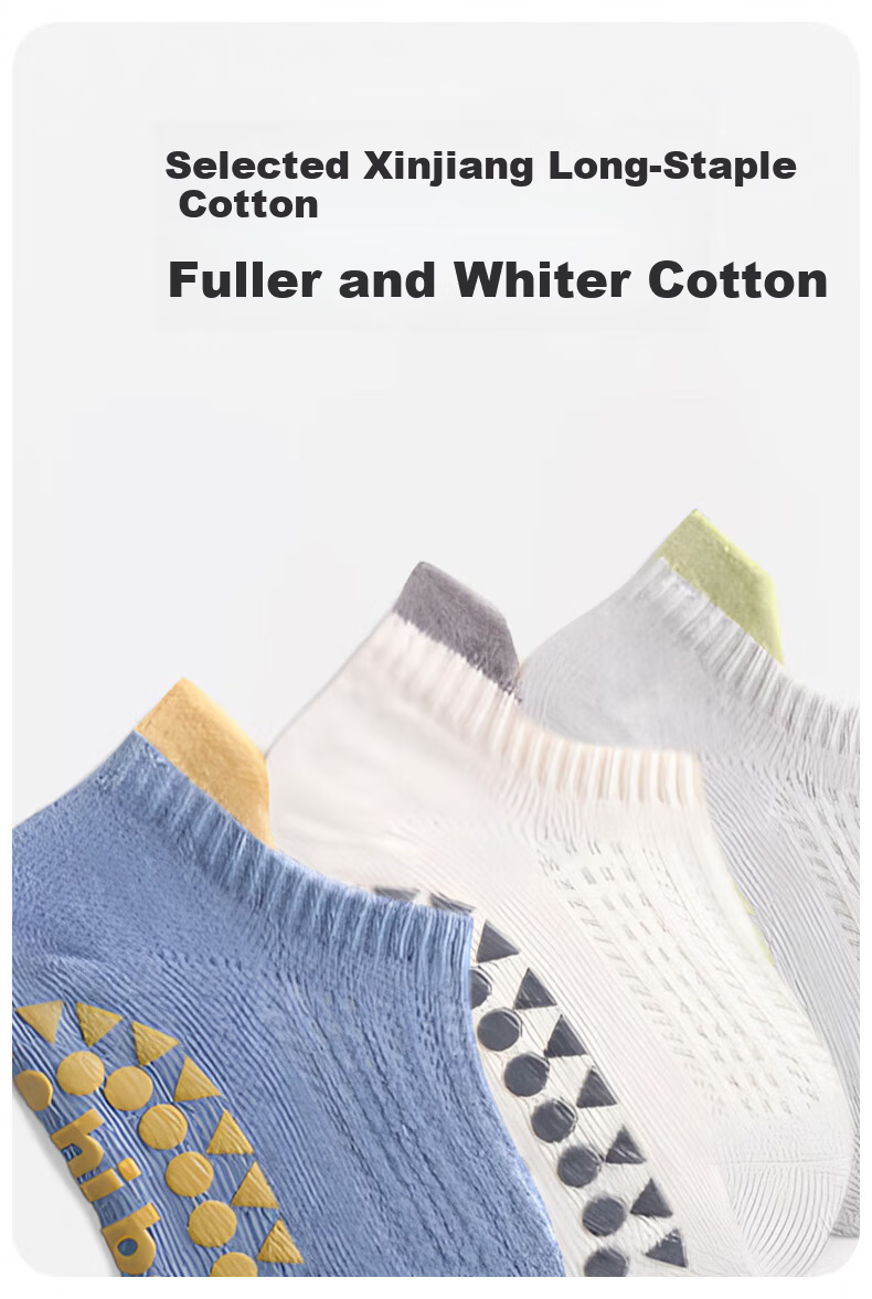 Aibao Baby Floor Socks Autumn Winter Fleece Thickened Baby Mid-calf Cooling Insulation Non-slip Walking Socks 3 Pairs Bear L Size T266 14