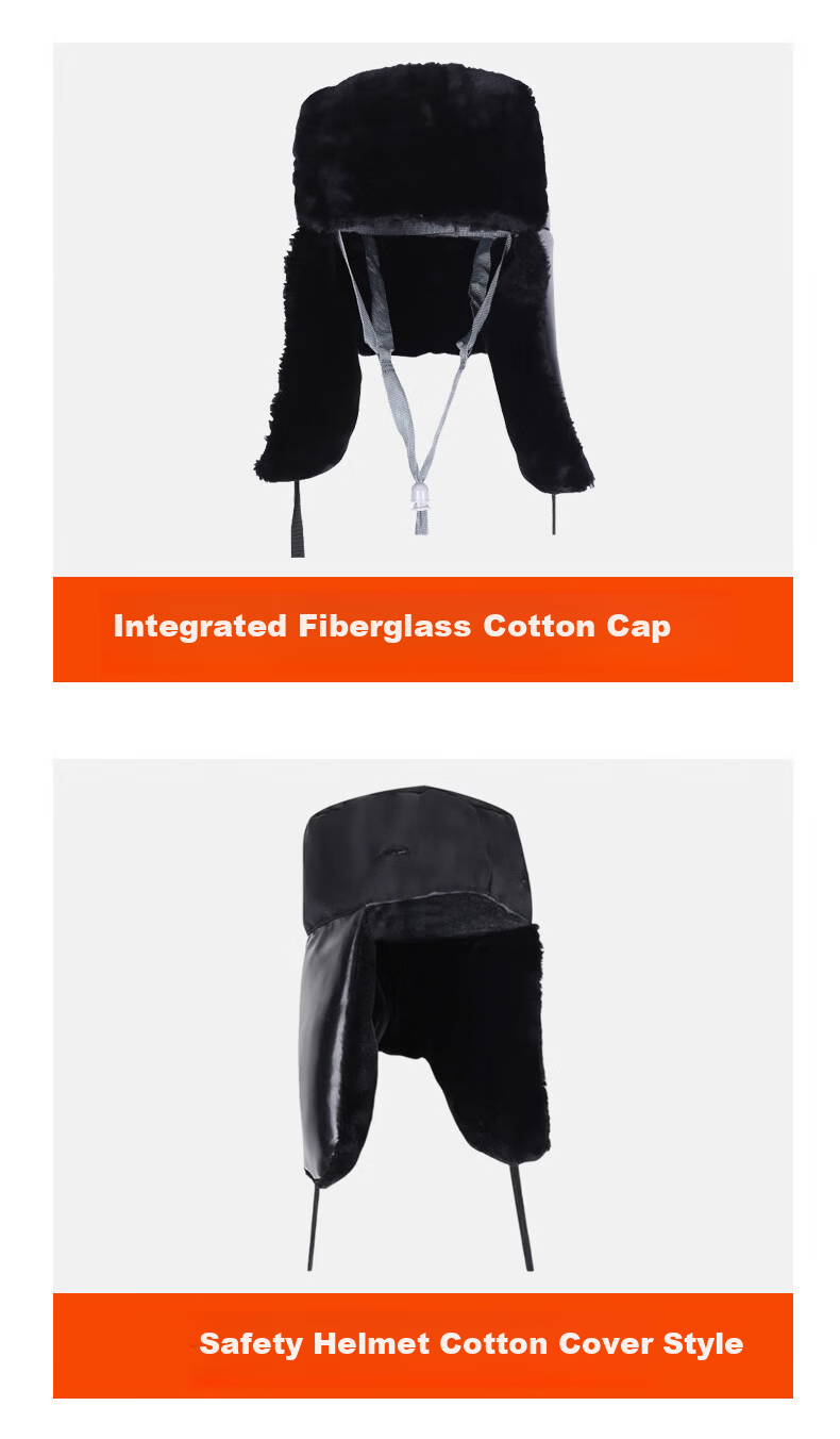 DOLNESRN Cotton Safety Helmet Winter Thicker ABS Anti-Smash Fleece Lined Cold-Resistant Construction Outdoor Warm Safety Hat 16